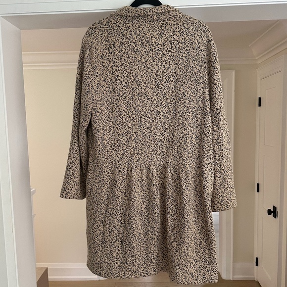 Anthropologie Caronnier Leopard Metallic Relaxed Coat - Size L - Picture 8 of 13